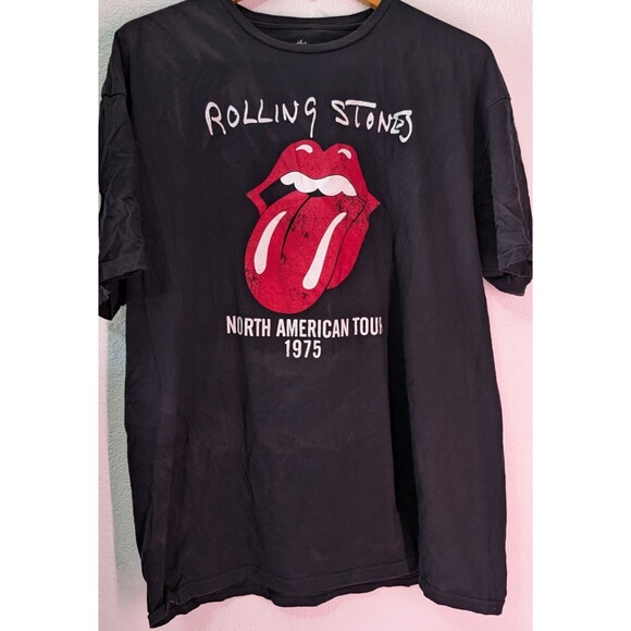 The Rolling Stones T-Shirt Men's XXL Short Sleeve North American Tour 1975 (967D - Picture 1 of 5